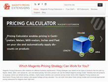 Tablet Screenshot of magentopricing.com